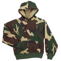 Kids' Woodland Camouflage Pullover Hooded Sweatshirt (XS to XL)